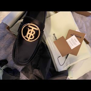 Burberry monogram loafers